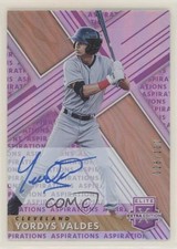 2019 Panini Elite Extra Edition Aspirations Purple /100 Yordys Valdes Auto 0q1p