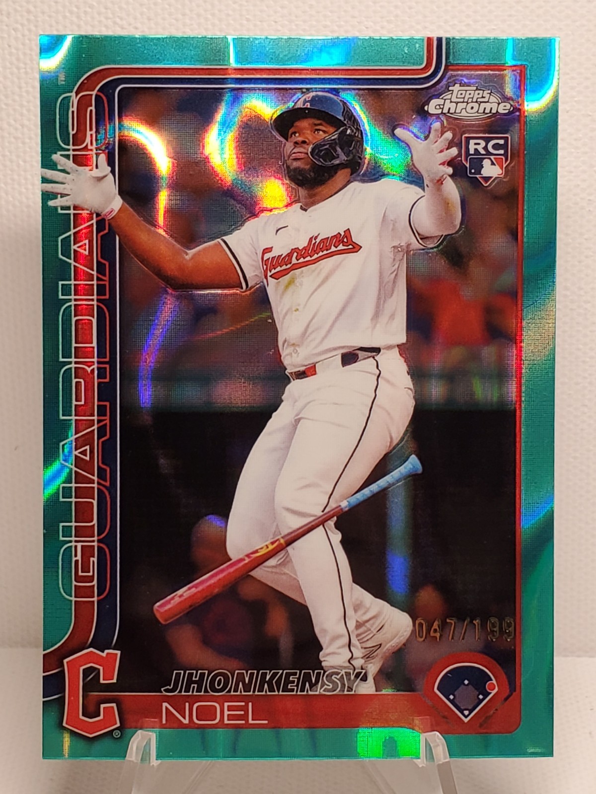 2025 Topps Chrome - Jhonkensy Noel #291 Aqua Refractor /199 (RC)