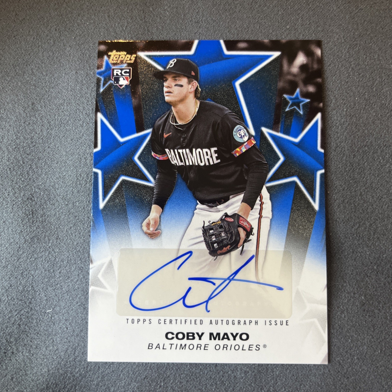Coby Mayo 2025 Topps Series 1 - Baseball Stars Autographs #BSA-CMA Blue /150