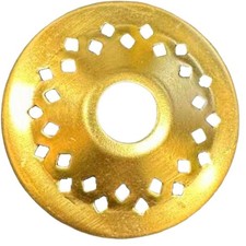2"Round Perforated Solid Brass Vase Cap for Lamp Fixtures  Many Crafts