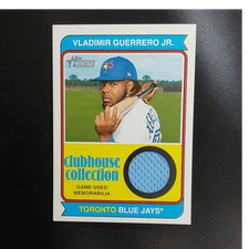 Topps 2023 Heritage Clubhouse Relic Vladimir Guerrero Jr. Blue Jays CCR-VG