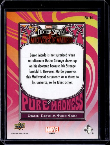 2023 Dr. Strange: Multiverse of Madness #PM-14 Pure Madness Master Mordo (50F) - Imagen 2 de 2