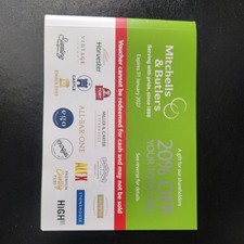 Mitchells & Butlers 20% off  Harvester, Toby, All bar one, Miller & Carter, Alex