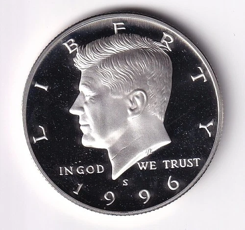 1996 S SILVER PROOF KENNEDY HALF DOLLAR  FROM SILVER PROOF SET #245