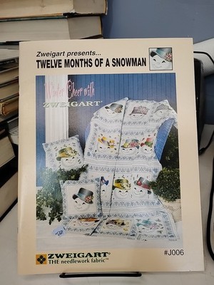 CROSS STITCH ZWEIGART PRESENTS TWELVE MONTHS OF A SNOWMAN #J006