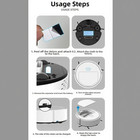 Compact Smart Robot Vacuum Cleaner Plastic Body Cleans Corners and Edges