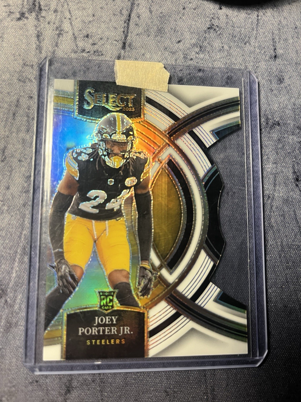 2023 Panini Select - Joey Porter Jr. #179 White Prizm Die-Cut /199 (RC)