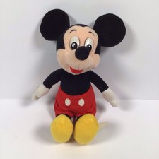 Mickey Mouse Plush Vintage 80s Disneyland Walt Disney World Hard Eyes