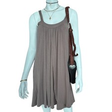 Twentyone Taupe Boho Sleeveless Dress Women’s Size M – Stretchy Viscose/Spandex