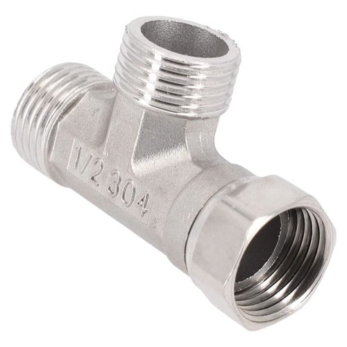 Water Splitter T Adapter Shower Faucet Shower Valve 3 Ways Valve Toilet - Picture 12 of 12