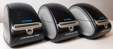 Lot of 3 Dymo LabelWriter 450 (1750110) - No AC Adapters - Power Tested