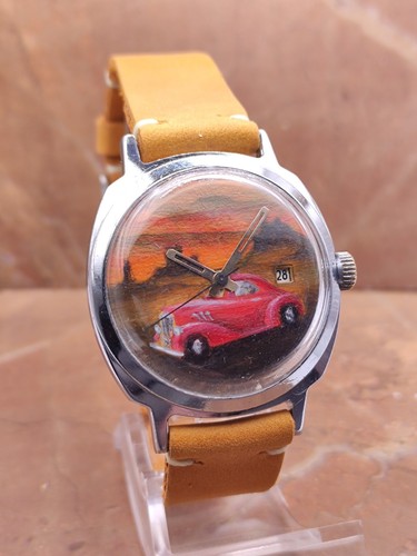 Stück Unikat Vintage Uhr Slava Artwork 2414 Sowjetische UdSSR Männer Mechanisch - Bild 2 von 15