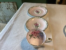 Sutherland H And M Bone China ,trio,pink Perfect Condition.