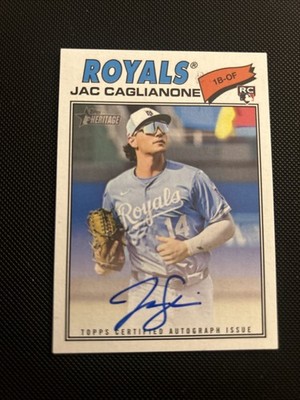 Jac Caglianone 2026 Topps Heritage - Real One Autographs #ROA-JCAG (AU, RC)