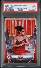 2026 Topps Chrome USOP Alysa Liu Winter Blizzard Red /5 PSA 9 POP 1 - Olympics