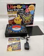 2022 Lite-Brite Pokemon Super Bright HD Pikachu Light Up Toy Tested Works
