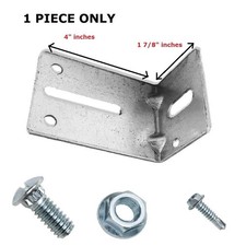 Garage Doors JB-8 Track Jamb Bracket Size 8, 1 7/8" x 4" Vertical Track