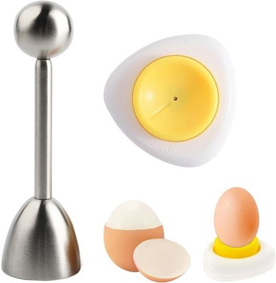 Eierpiekser, Eieröffner Aus Edelstahl, 1PCS Eierstecher + 1PCS Eierköpfer, Ideal