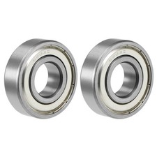 6203ZZ Deep Groove Ball Bearing 17x40x12mm Double Shielded Chrome Bearings 2pcs