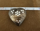 Victorian Heart Pendant made of Dark Horn and Metal Inlays European Sweetheart — photo 7