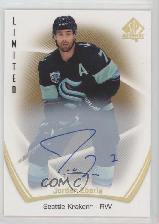 2021-22 SP Authentic Limited Auto Jordan Eberle #76 Auto 03uh