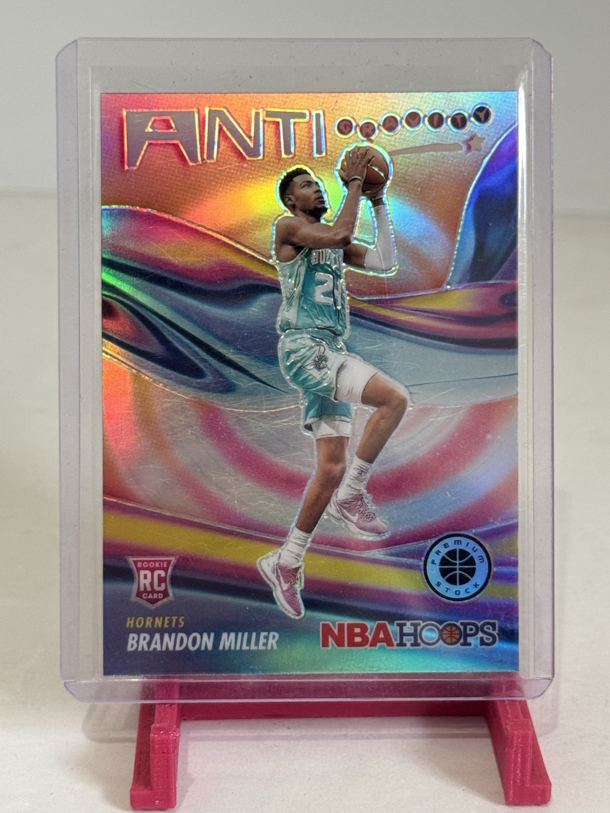 2023-24 Hoops Premium Stock - Anti-Gravity Silver Prizm #11 Brandon Miller RC