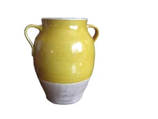 Rowe Pottery Works Cambridge Wis. Handmade LARGE 11" Stoneware Handled Jug