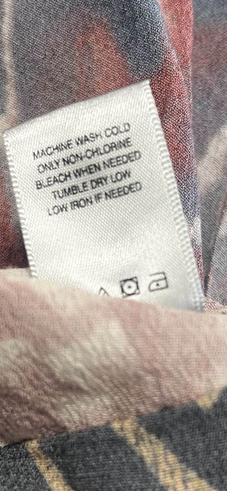 John Mark multicolor patchwork button-down tunic … - image 13