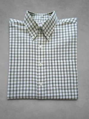 Brooks Brothers 1818 Shirt chemise - Size L- Color: green taille L vert (e47) - Photo 1/4