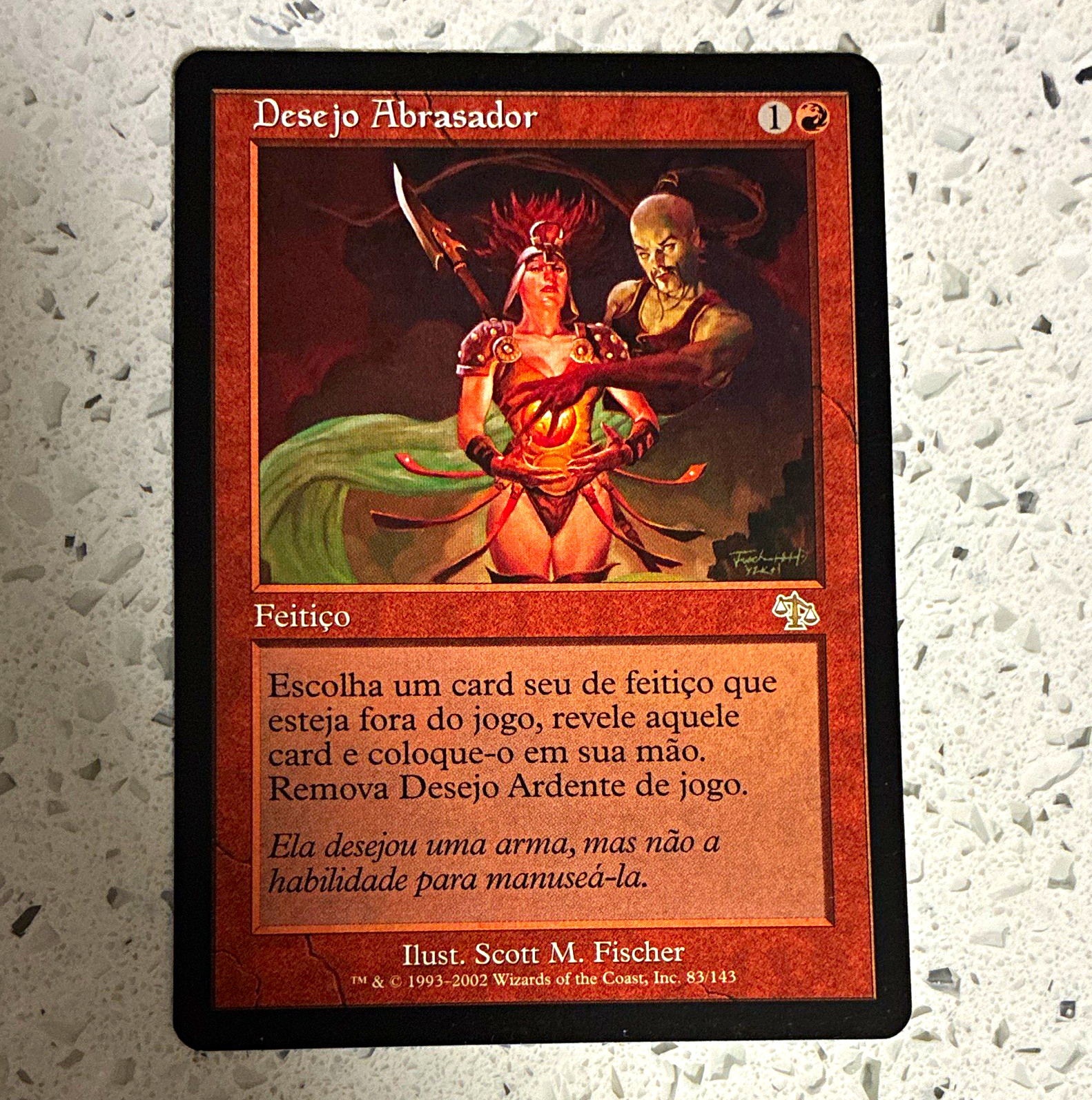 Wizards of the Coast MTG Judgment Desejo Abrasador 83/143 Burning Wish PORTUGESE