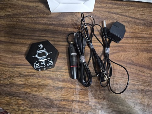 Wormhole Tattoo Black-1 Adjustable Tattoo Pen w/ Power Supply & Needles