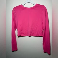 SHEIN Long Sleeve Crop Top