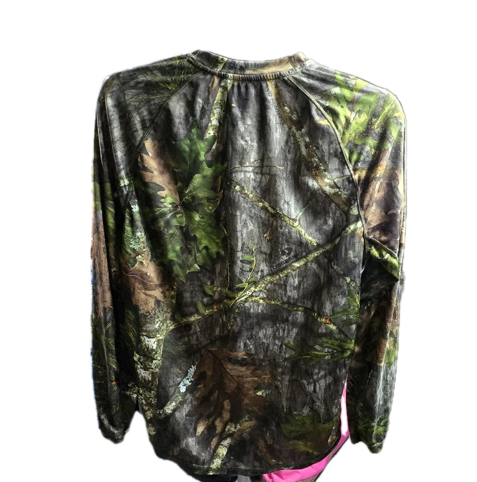 Mossy Oak Men's Camo Tee Turkey Hunting Performance Shirt Size Medium-tx - Image 3 of 4