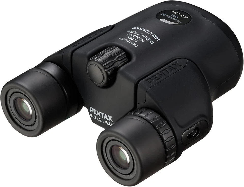 RICOH Pentax Papilio III 8.5x21 WR Binoculars Black Compact Close-Focus Model - Image 3 of 4