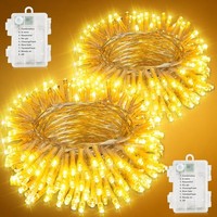 Lichterkette Batterie AußEn 2X10M 200 LED Mit Timer 8 Modi Garten Dekoration
