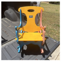 OshKosh B'gosh Plastic Child Kids Rocking Chair Yellow Blue Red Indoor Outdoor