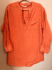 Womens O Neill Size Small Peach Long Sleeve Top Cotton Pullover