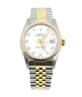 Rolex Datejust Diamond 18K/Stainless Steel Watch 16013