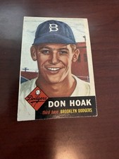 1953 Topps #176 Don Hoak Rookie Card. EX(oc). rookie card picture