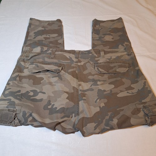 Wrangler Camo Cargo Pants Regular Taper Hunting Outdoor Gorpcore Size 44x30 - Picture 12 of 15
