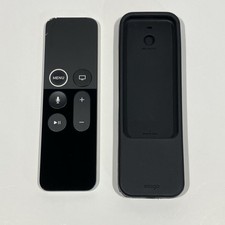Apple TV Siri Remote Control 1st Generation 4K HD - Black A1962 - With Case