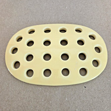 Ceramic Yellow Flower Frog Vintage 22 Holes