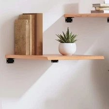 Wall Shelf Light brown Solid oak wood Medium Durable Wall Shelf