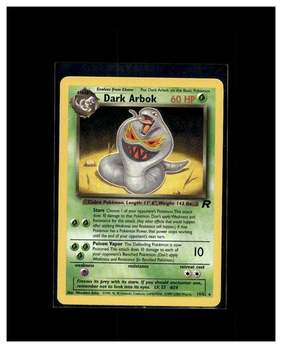 TCG Pokémon Team Rocket Dark Arbok 19/82