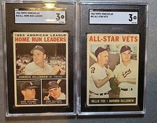 Nellie FOX & Killebrew x2 Venezuelan 1964 Rarities Both Freshly SGC  3 Beauties 