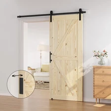 Puertas Corredizas De Madera Con Hardware Kit Set Para Interior 36 x 84 Pulgadas