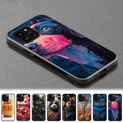 Stoßfeste Silikonhülle Tierporträt Kunst für Apple 6 7 8 11 12 13/XR/SE