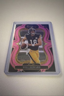 2025 Panini Select #352 Will Howard Pink Glitter Prizm (SSP) 14/15 VERY RARE  