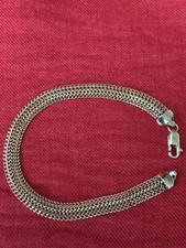 9Ct Gold Hallmarked Decorative Bracelet 7.5 Long