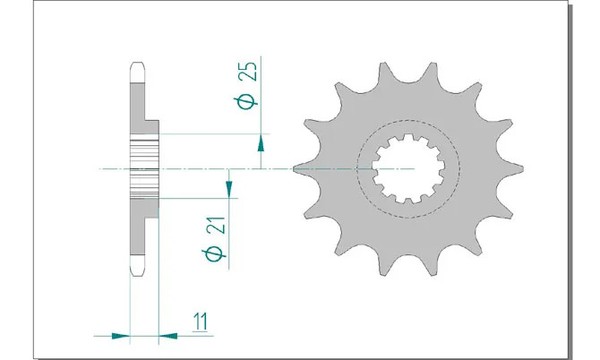 Ritzel Antriebsritzel 15-ZäHne 520-Teilung FüR Husqvarna Te 450 Ie Bj. 2008-2010-image